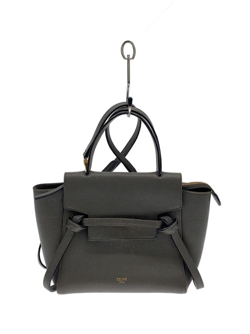 Celine Belt Body Waist Crossbody Bag Shoulder Gray